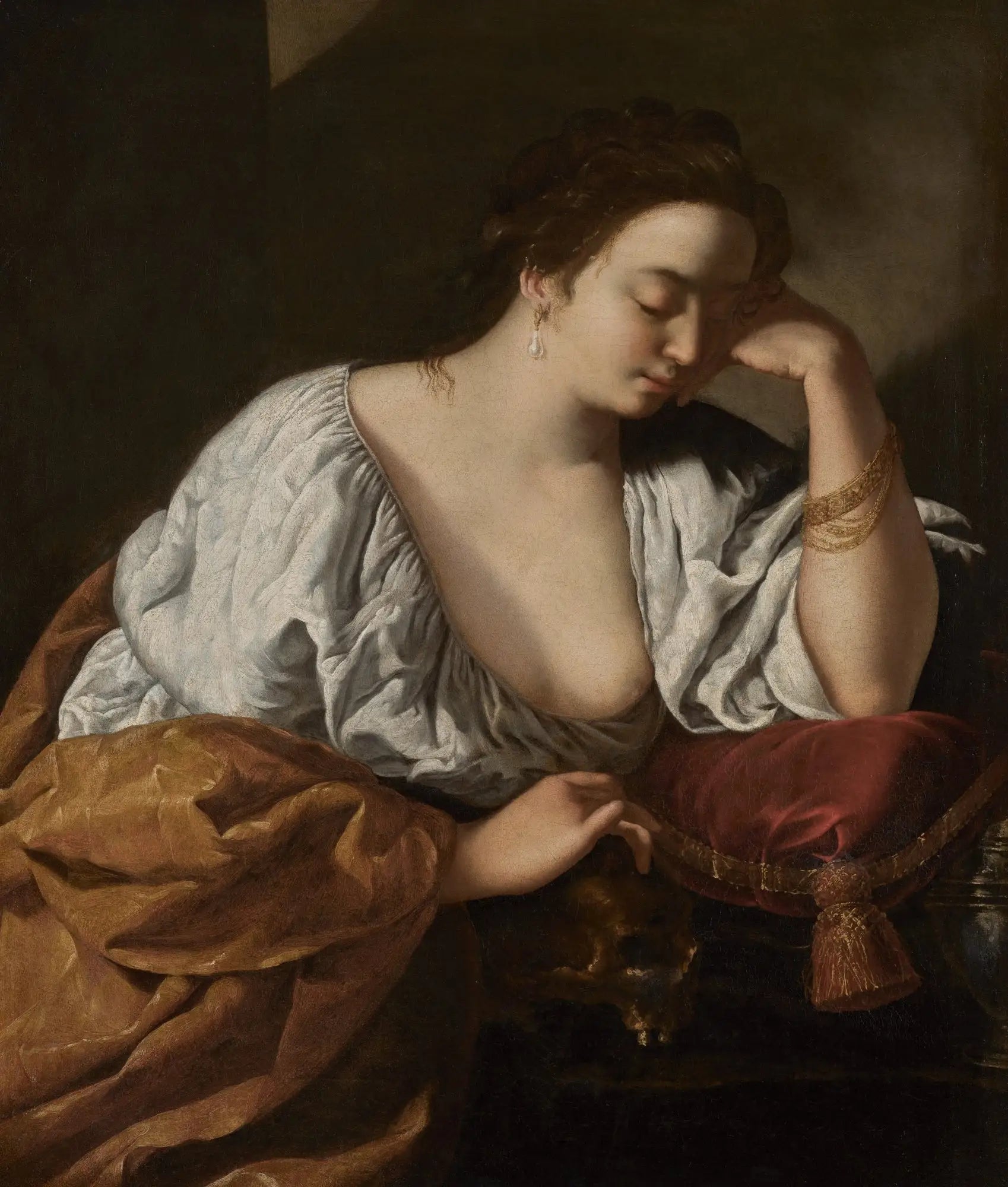 Madeleine pénitente - Artemisia Gentileschi image 1 copie peinte à la main à l’huile