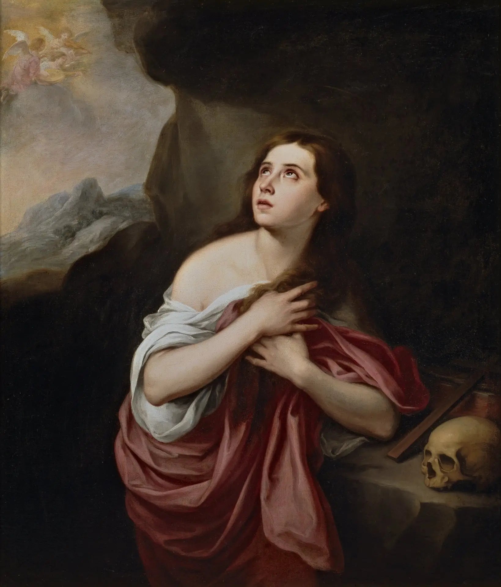 Madeleine pénitente - Bartolomé Esteban Murillo image 1 copie de tableau peinte à la main