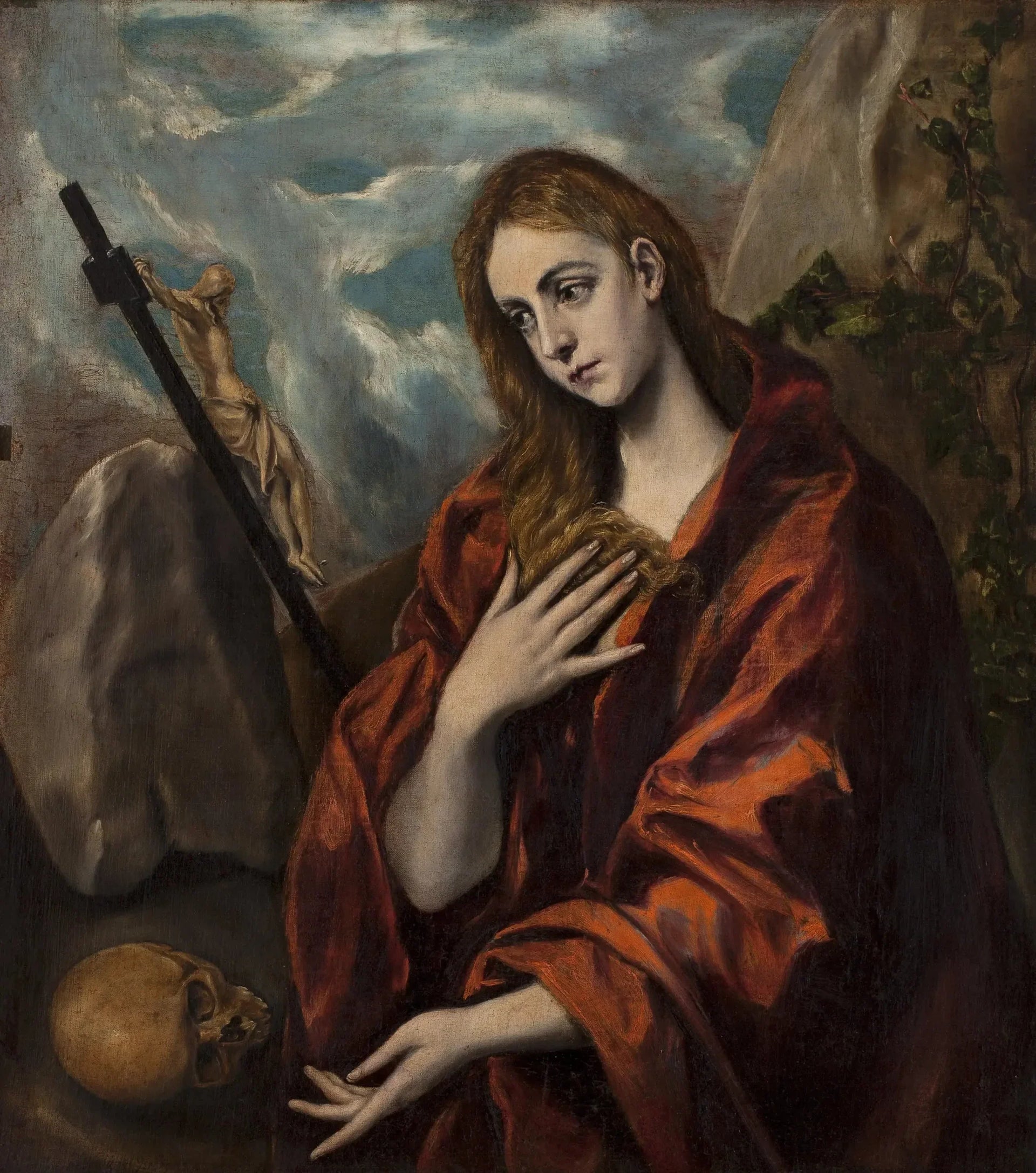 Madeleine pénitente - El Greco image 1 reproduction artisanale de tableau