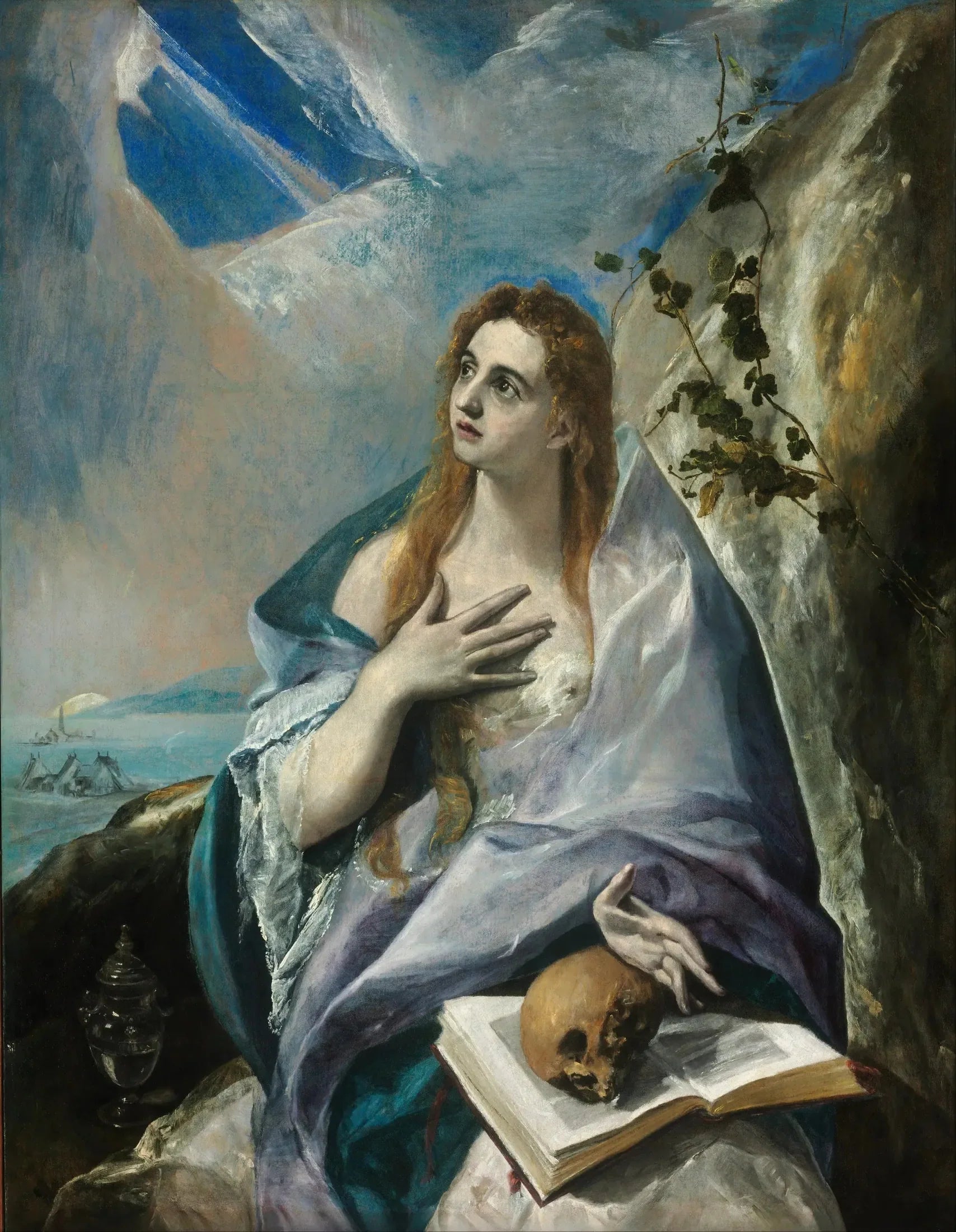 Madeleine pénitente - El Greco image 1 copie peinte à la main à l’huile