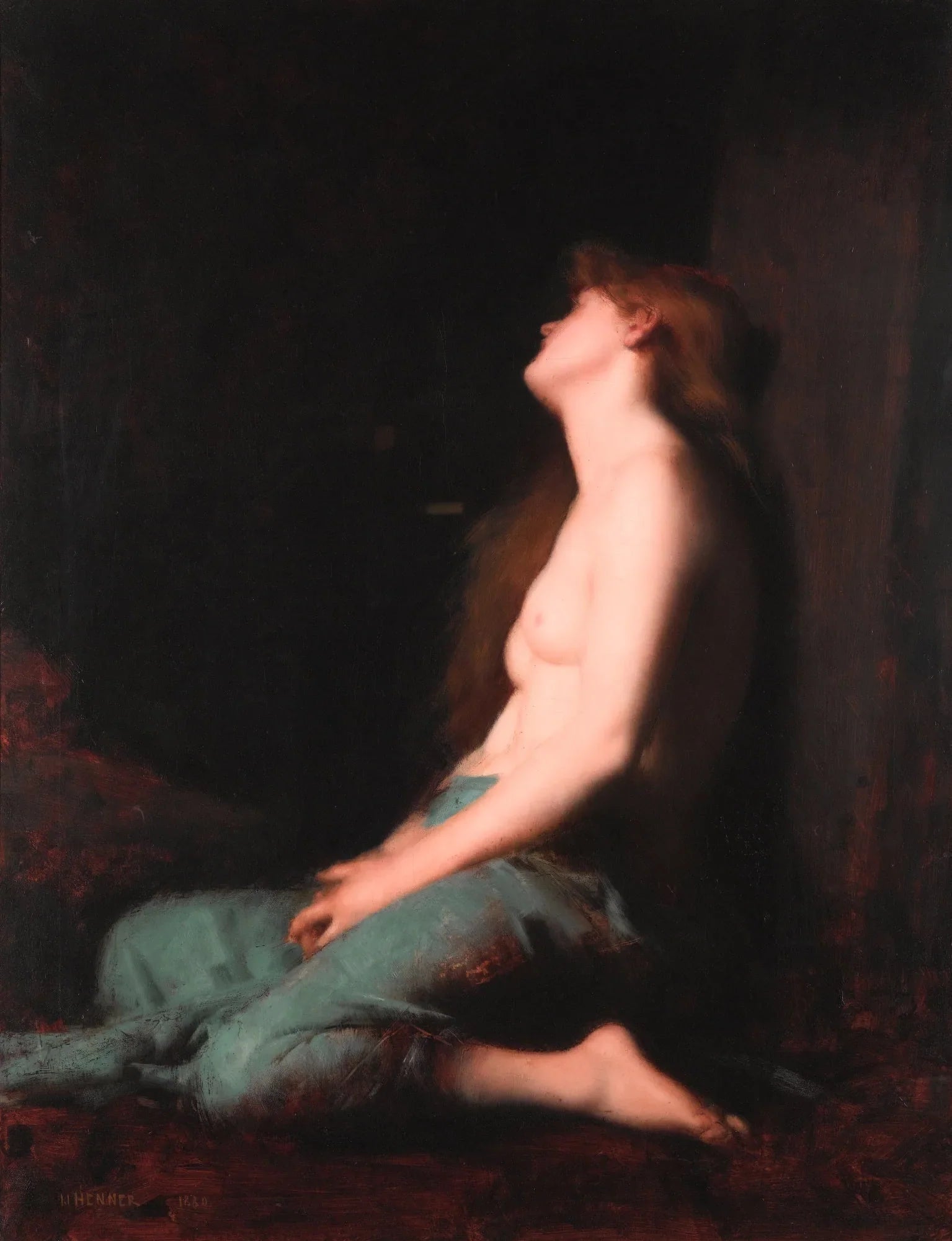 Madeleine pénitente - Jean-Jacques Henner image 1 tableau peint à l’huile sur toile
