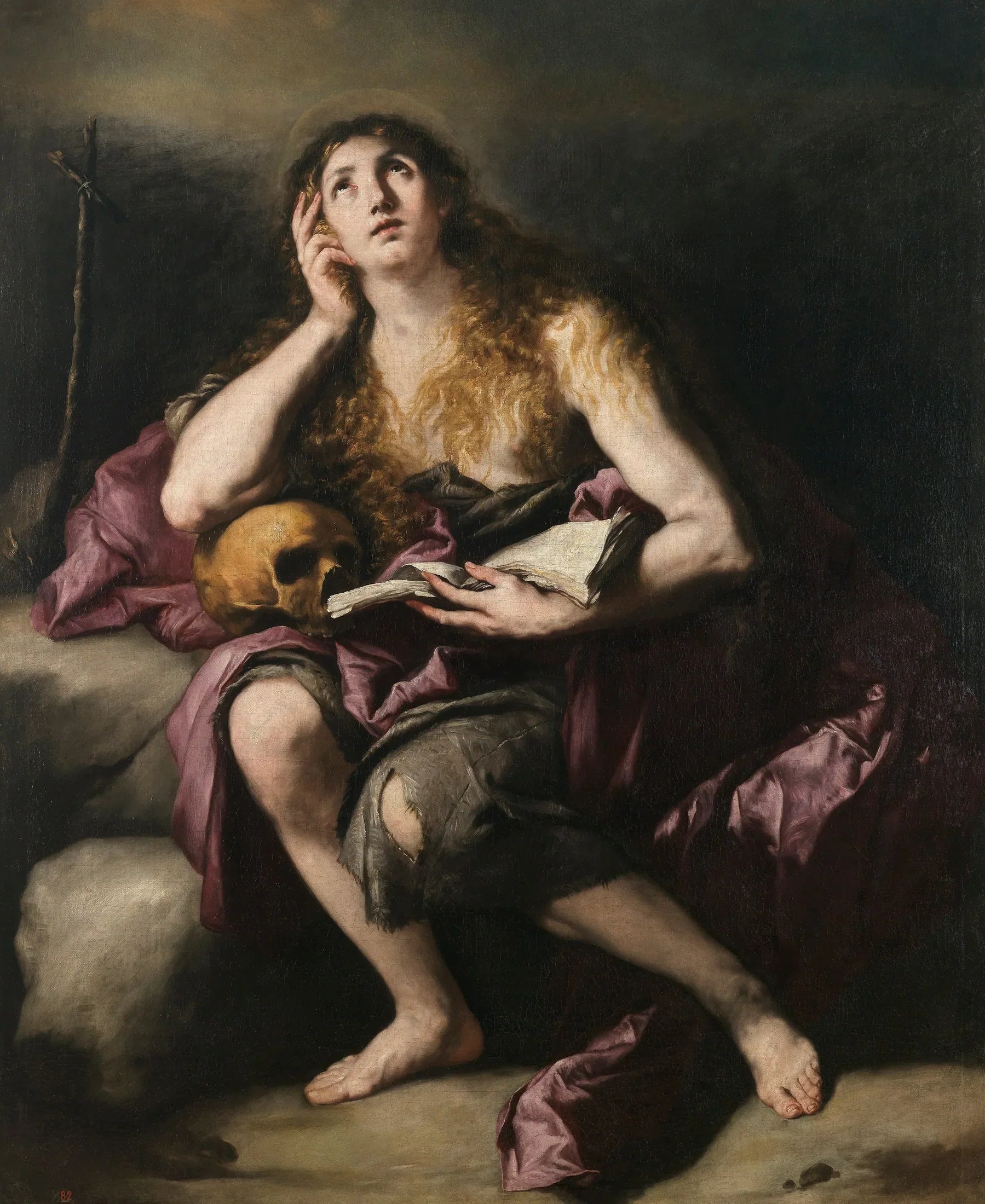 Madeleine pénitente - Luca Giordano image 1 tableau peint à l’huile sur toile