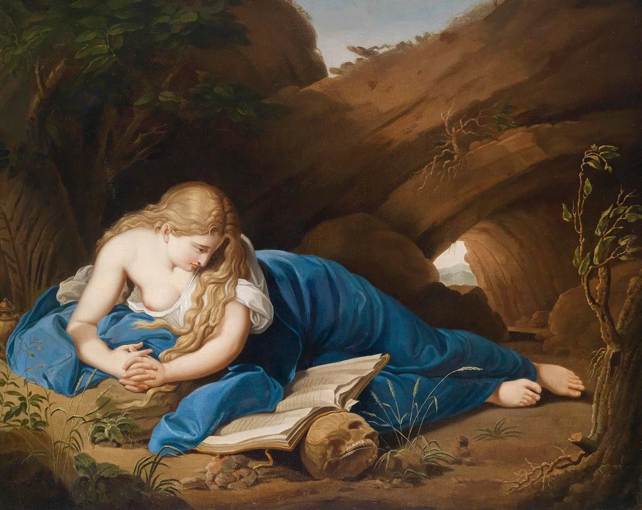 Madeleine pénitente - Pompeo Batoni image 1 reproduction de peinture à l’huile