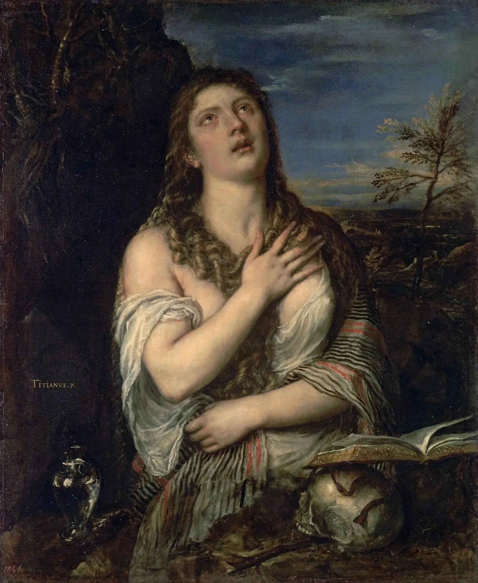 Madeleine pénitente - Titian image 1 reproduction artisanale de tableau