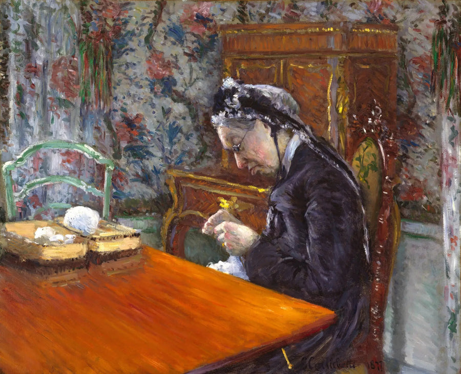 Mademoiselle Boissière Tricot - Gustave Caillebotte