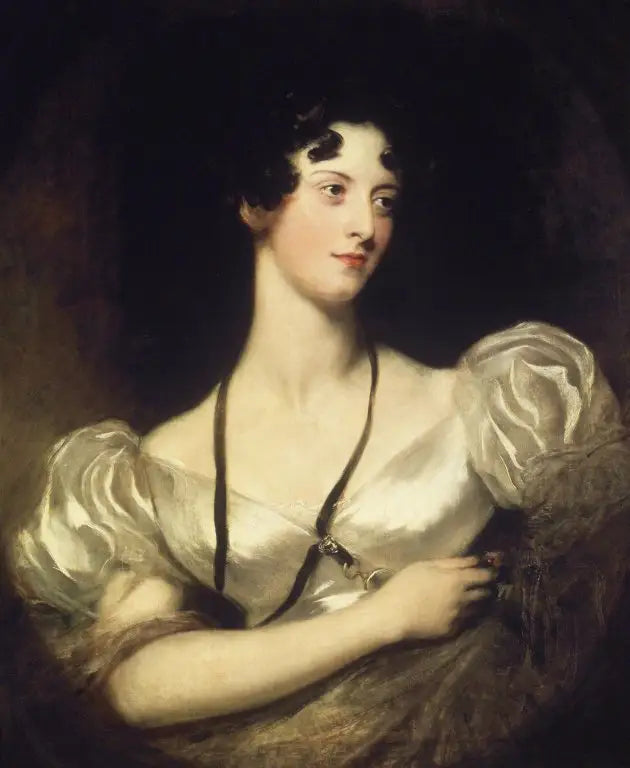 Mademoiselle Caroline Fry - Thomas Lawrence image 1 reproduction de peinture à l’huile