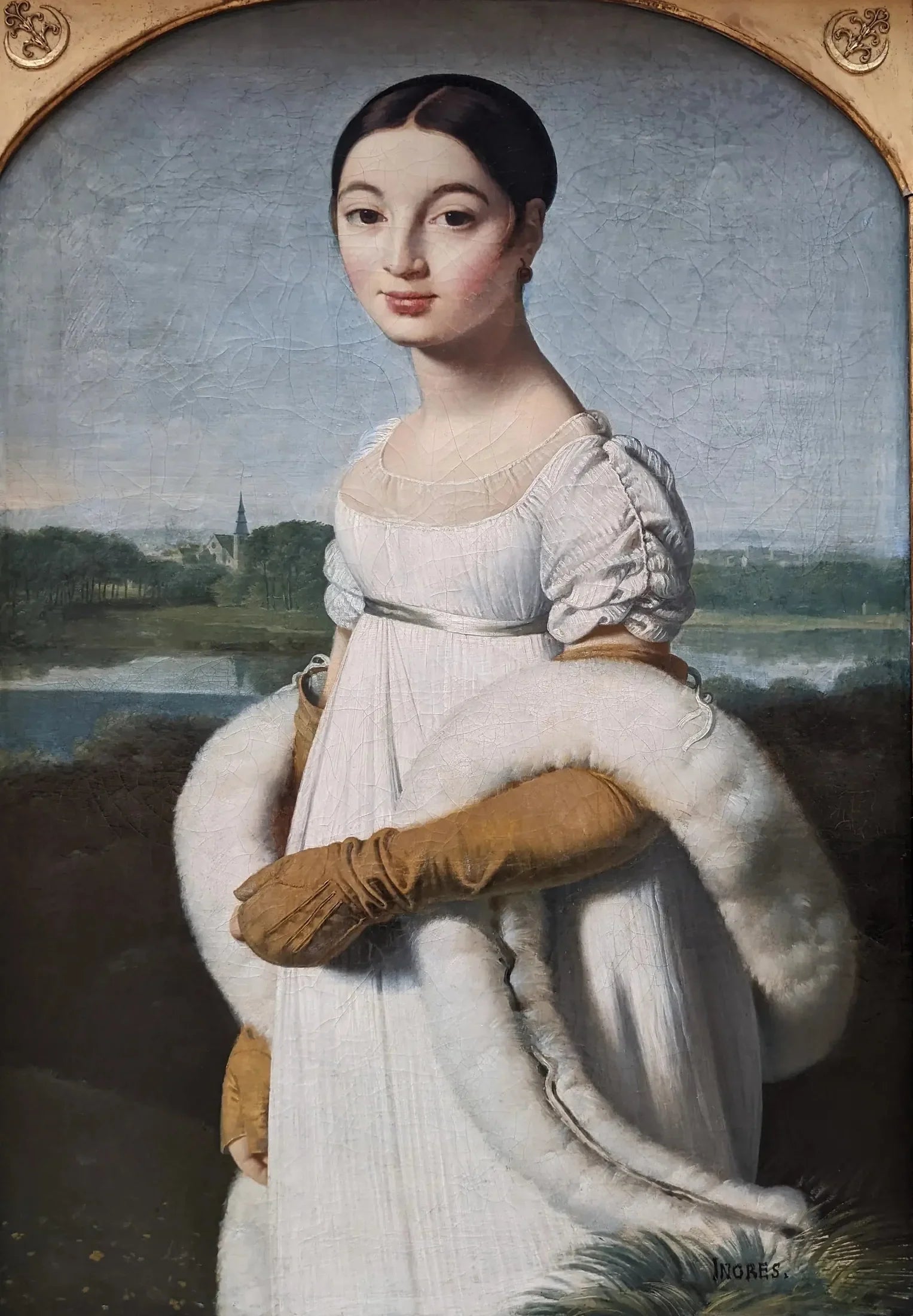 Mademoiselle Caroline Rivière - Jean-Auguste-Dominique Ingres image 1 copie peinte à la main à l’huile