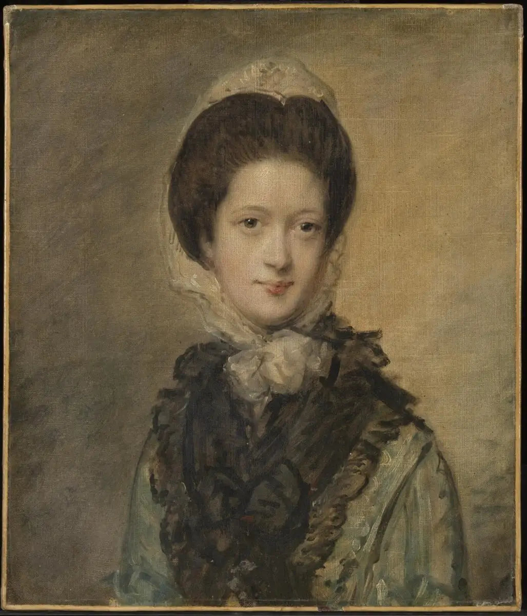 Mademoiselle Elizabeth Singleton - Thomas Gainsborough image 1 reproduction d’œuvre d’art à l’huile