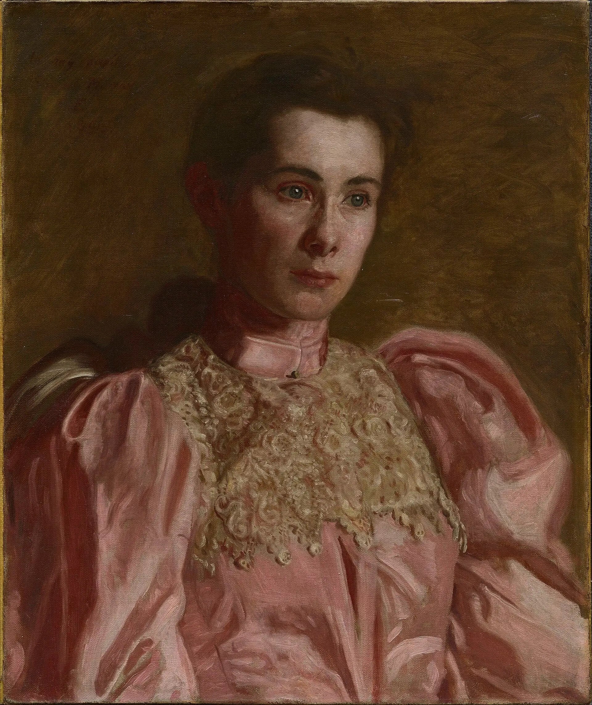 Mademoiselle Gertrude Murray - Thomas Eakins image 1 copie de tableau peinte à la main