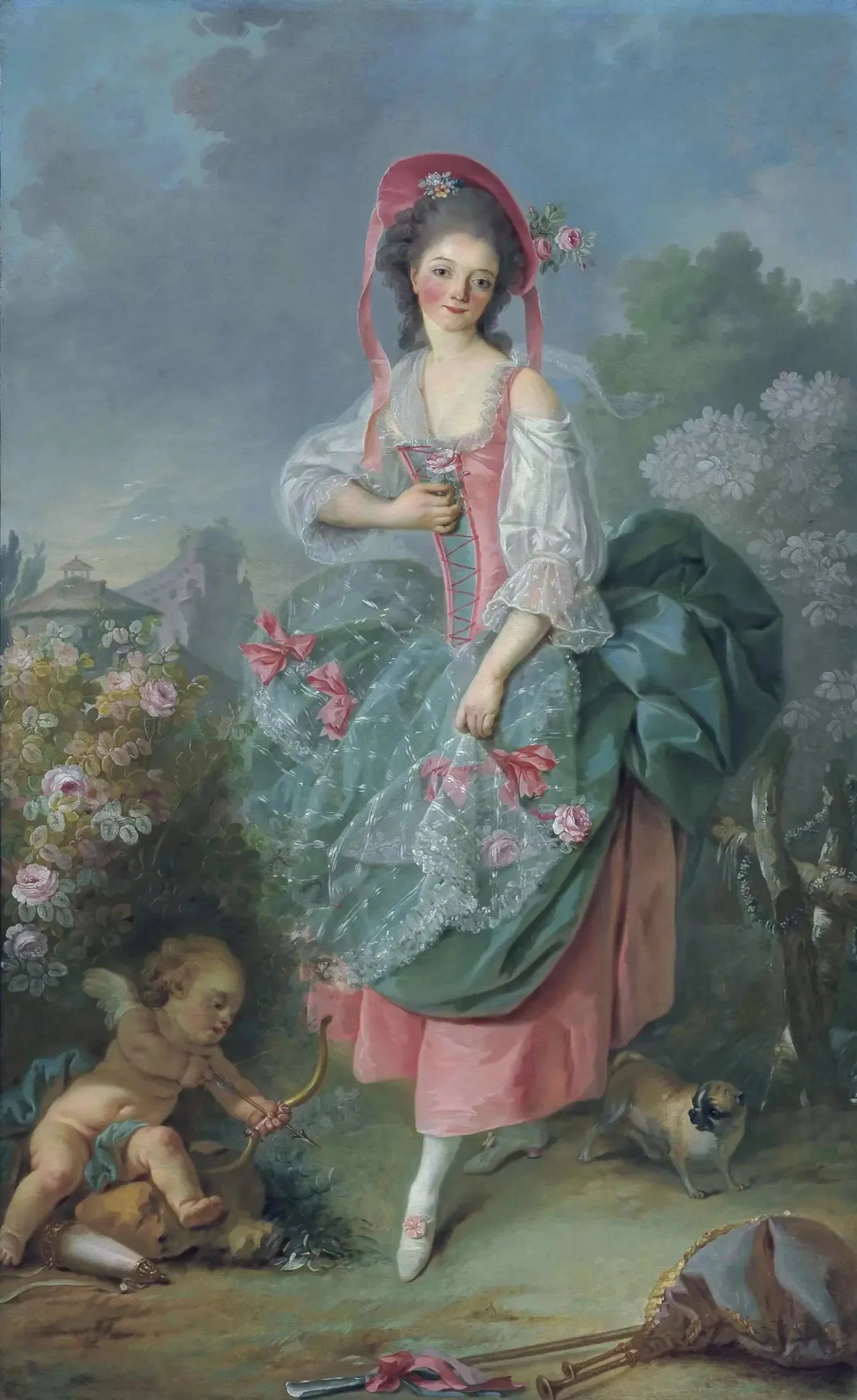 Mademoiselle Guimard comme Terpsichore - Jacques-Louis David image 1 copie peinte à la main à l’huile