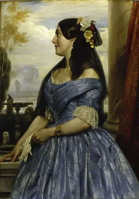 Mademoiselle Laing - Frederic Leighton image 1 copie peinte à la main à l’huile