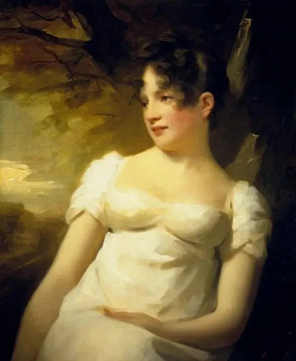 Mademoiselle Lamont de Greenock - Henry Raeburn image 1 copie peinte à la main à l’huile