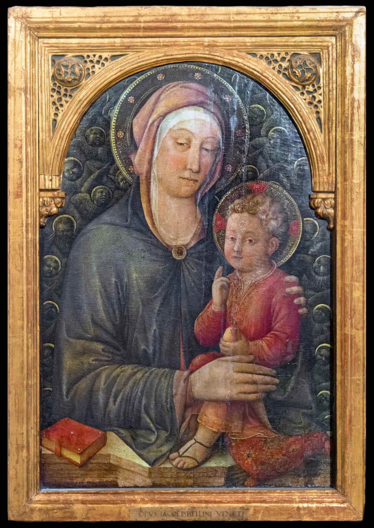 Madone au Christ bénissant - Iacopo Bellini image 1 reproduction d’œuvre d’art à l’huile