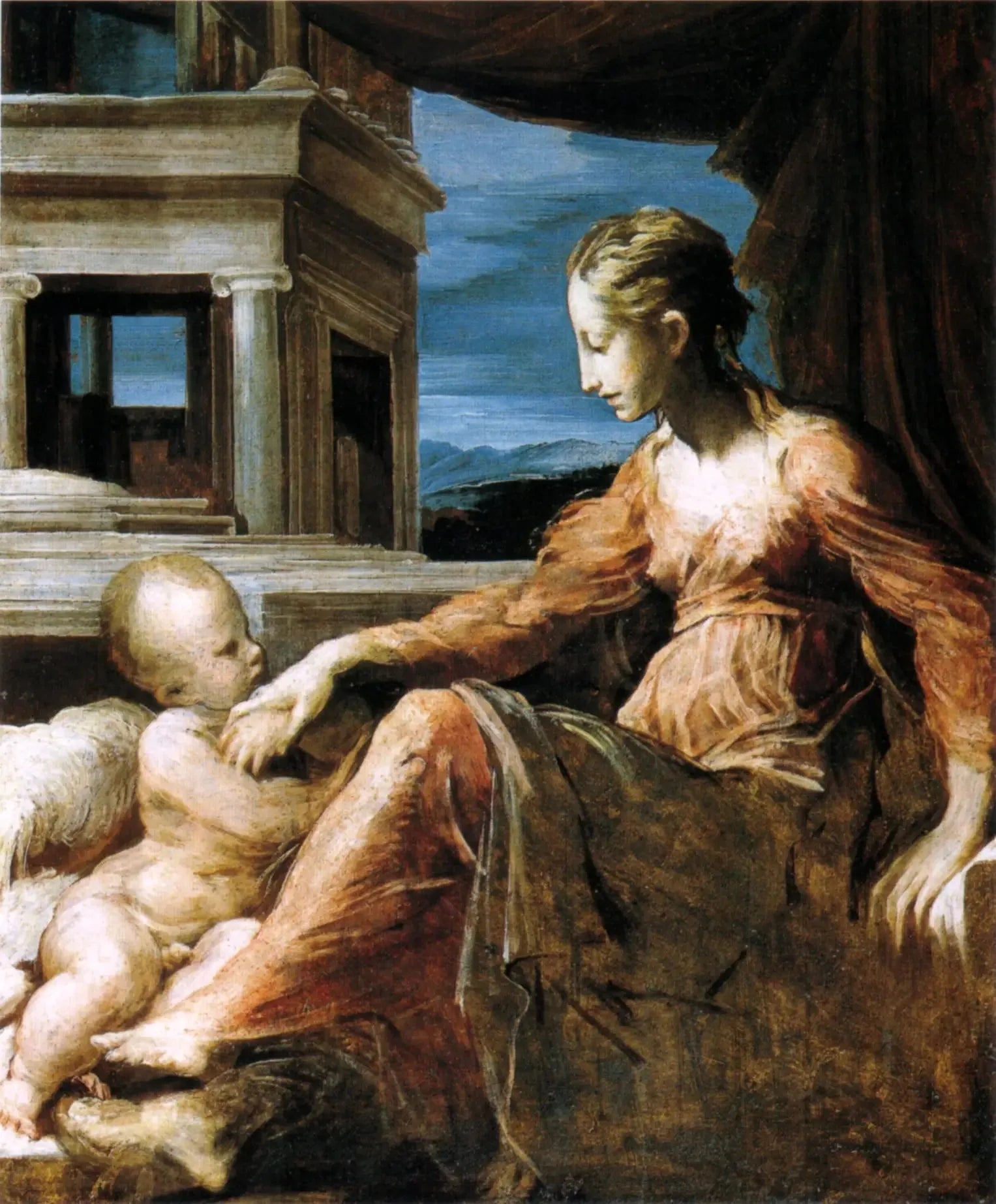 Madone avec l'enfant - Parmigianino image 1 reproduction réalisée par Alpha Reproduction