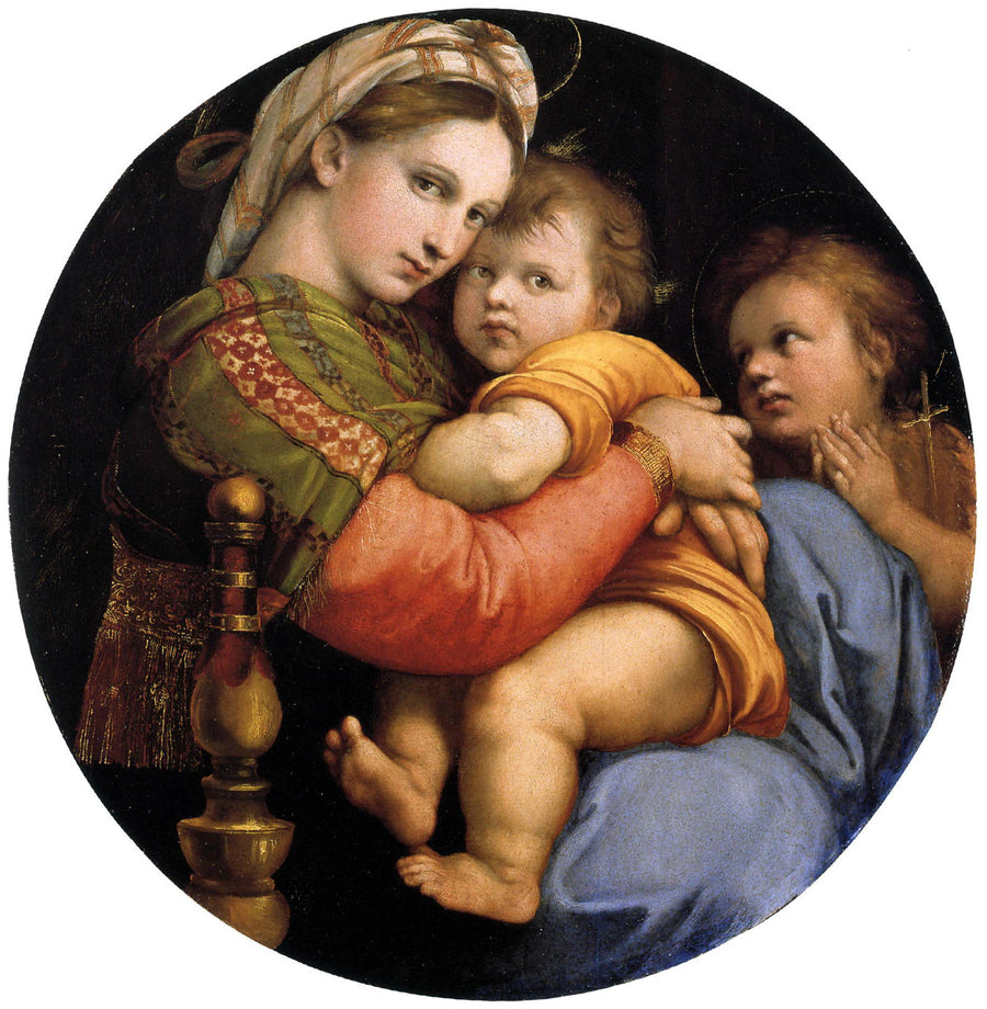 La Madone à la chaise (Vierge à l’Enfant avec le petit saint Jean-Baptiste) - Raphaël Sanzio