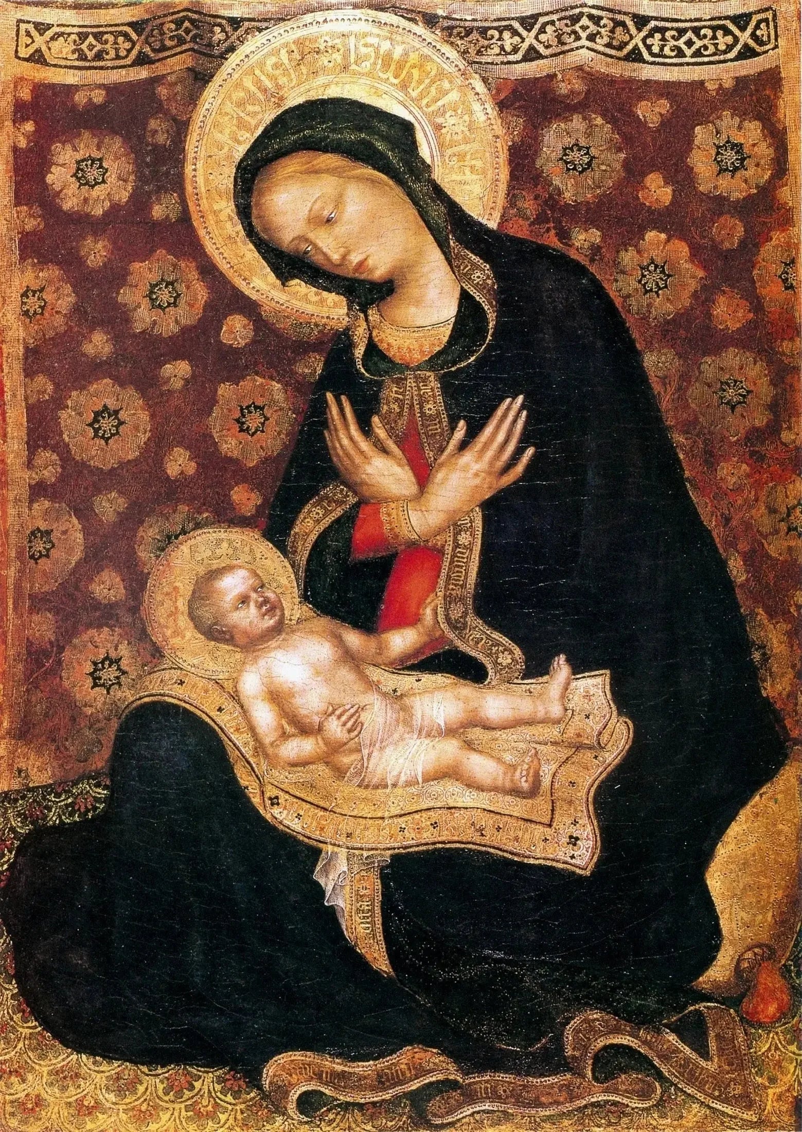 Madone de l'humilité - Gentile da Fabriano image 1 reproduction de peinture à l’huile