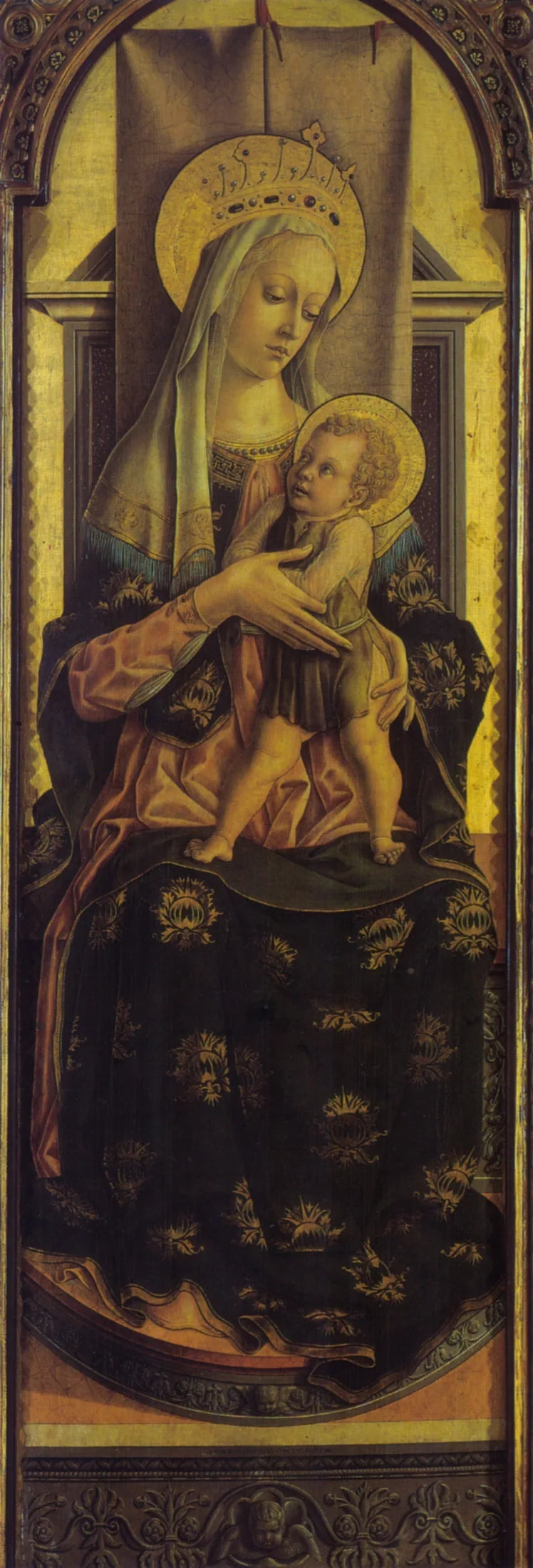Madone de Montefiore - Carlo Crivelli image 1 reproduction de peinture à l’huile