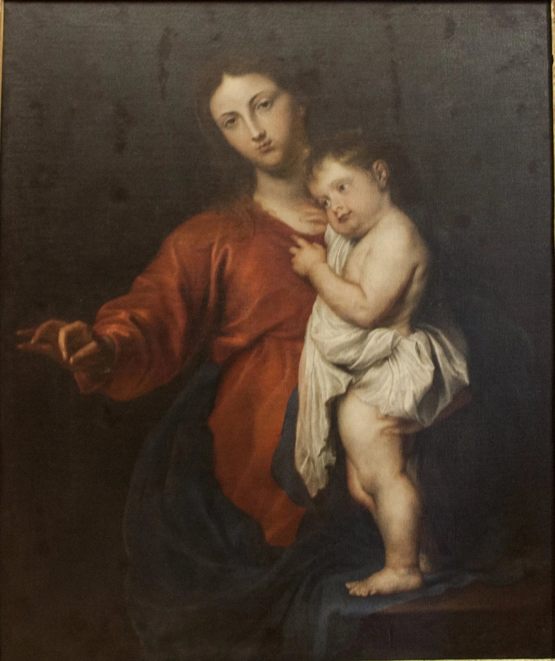 Madone du Rosaire - Antoine van Dyck image 1 reproduction artisanale de tableau