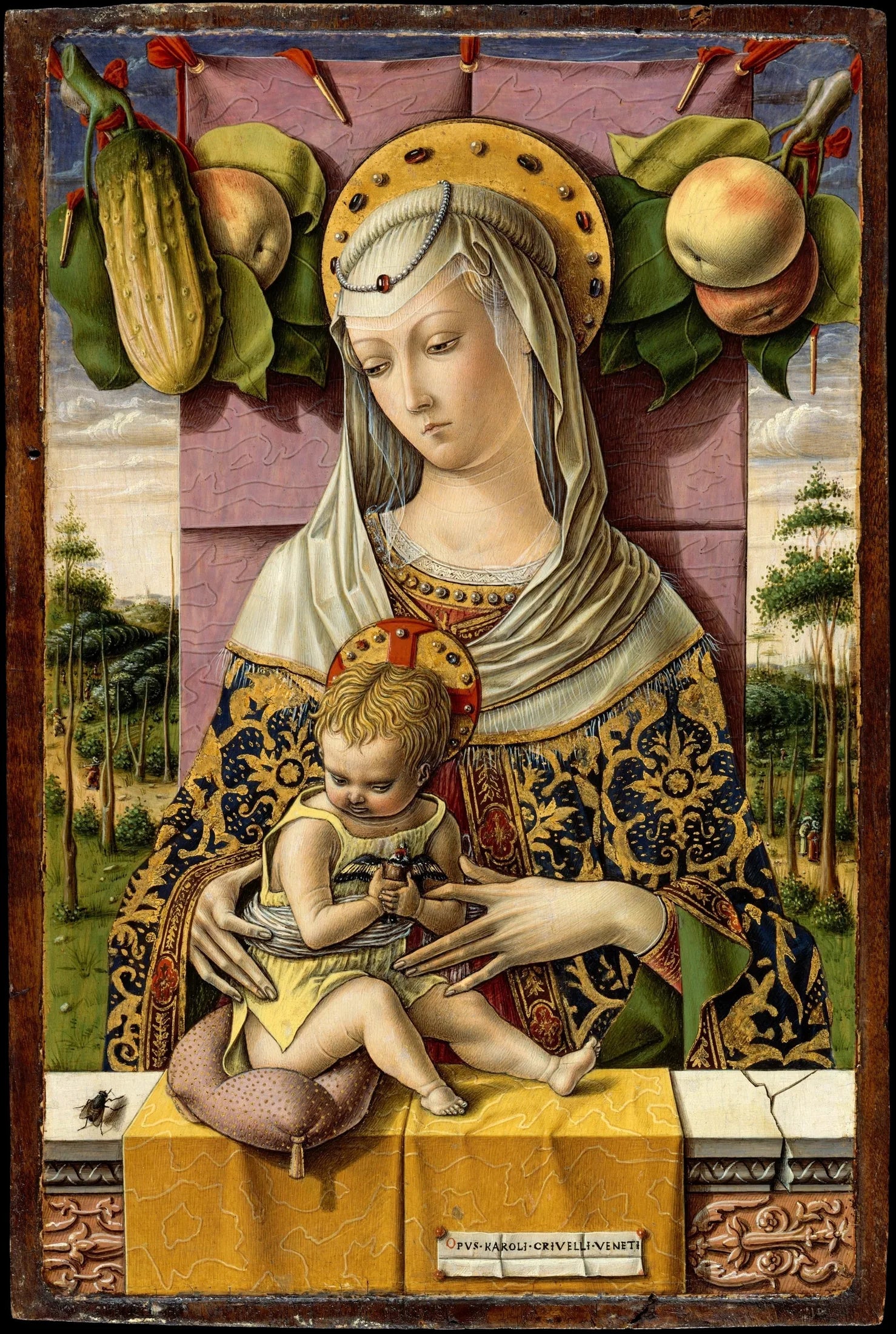 Madone Lenti - Carlo Crivelli image 1 reproduction réalisée par Alpha Reproduction