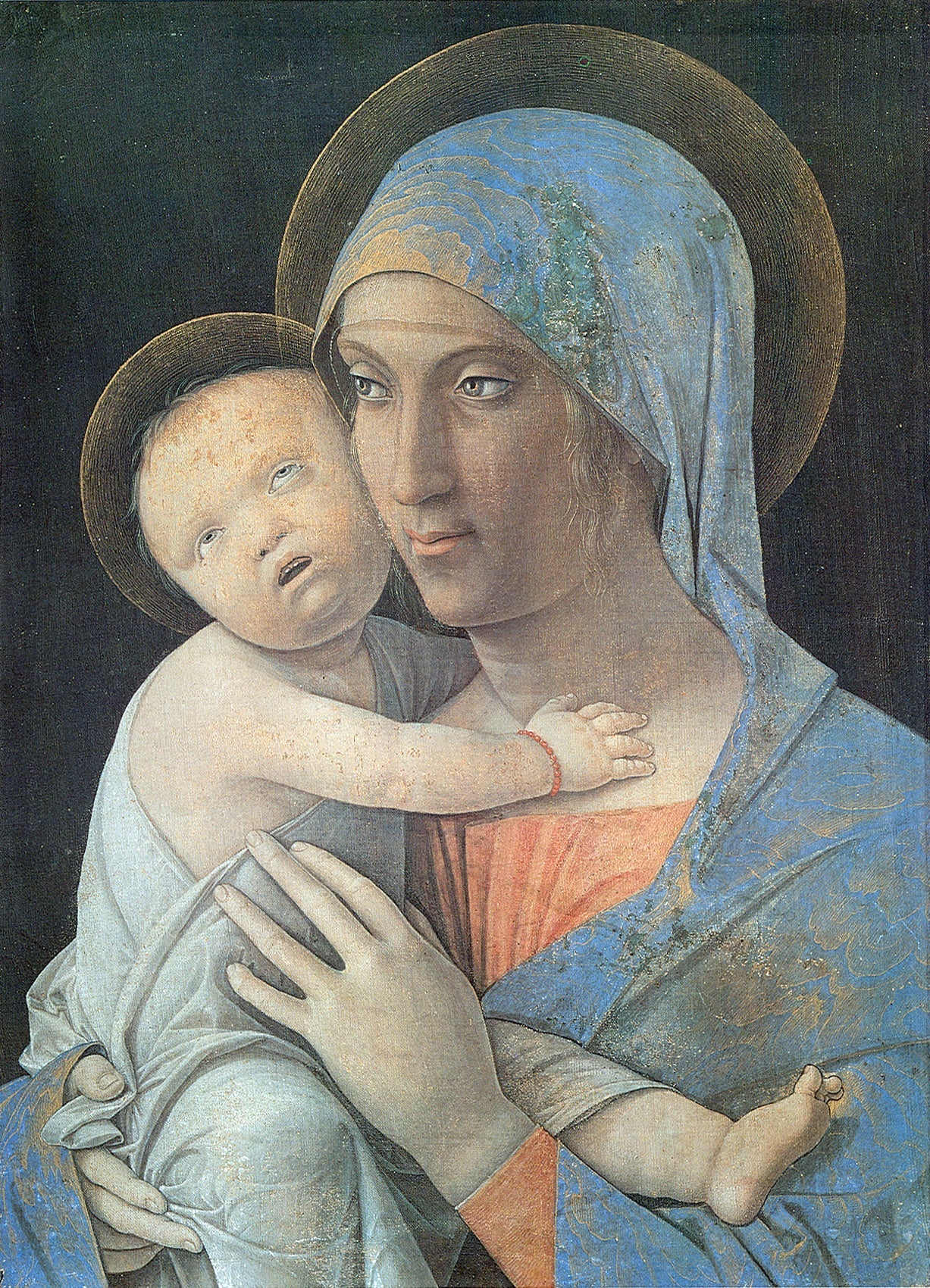Madonna avec Bambino peinture - Andrea Mantegna image 1 reproduction artisanale de tableau
