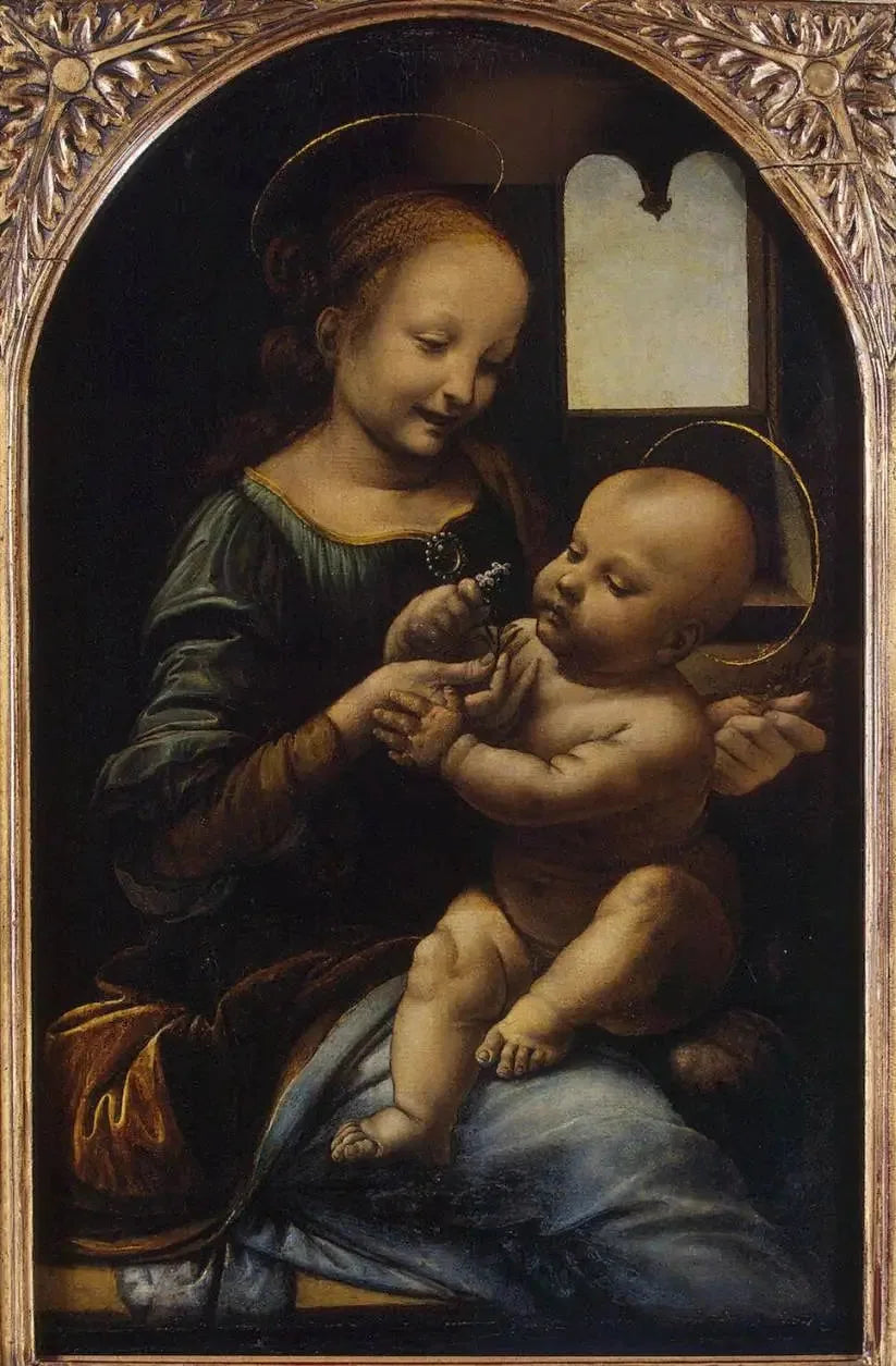 Madonna Benois - Léonard de Vinci image 1 copie peinte à la main à l’huile