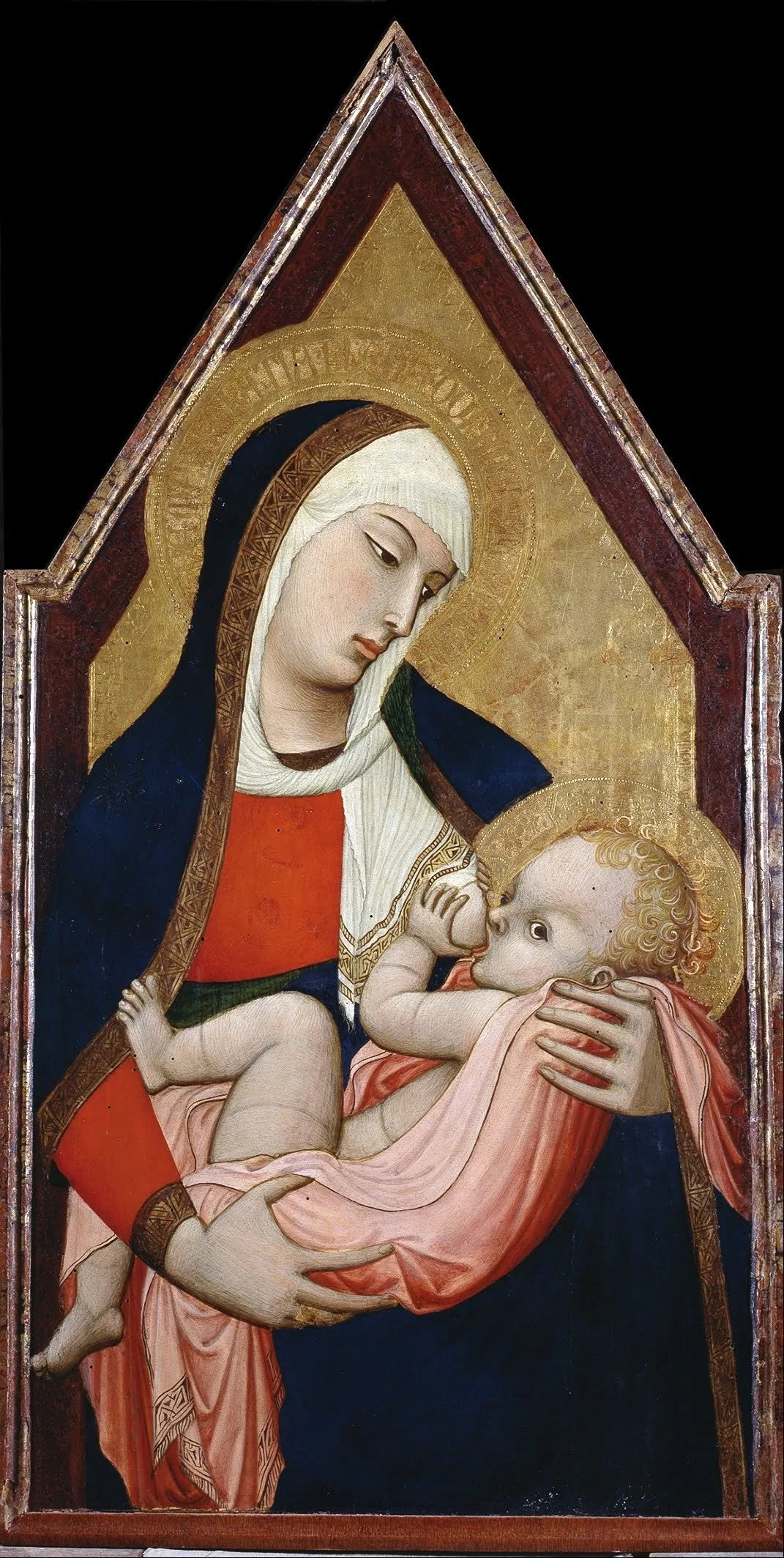 Madonna del Latte - Ambrogio Lorenzetti image 1 copie peinte à la main à l’huile