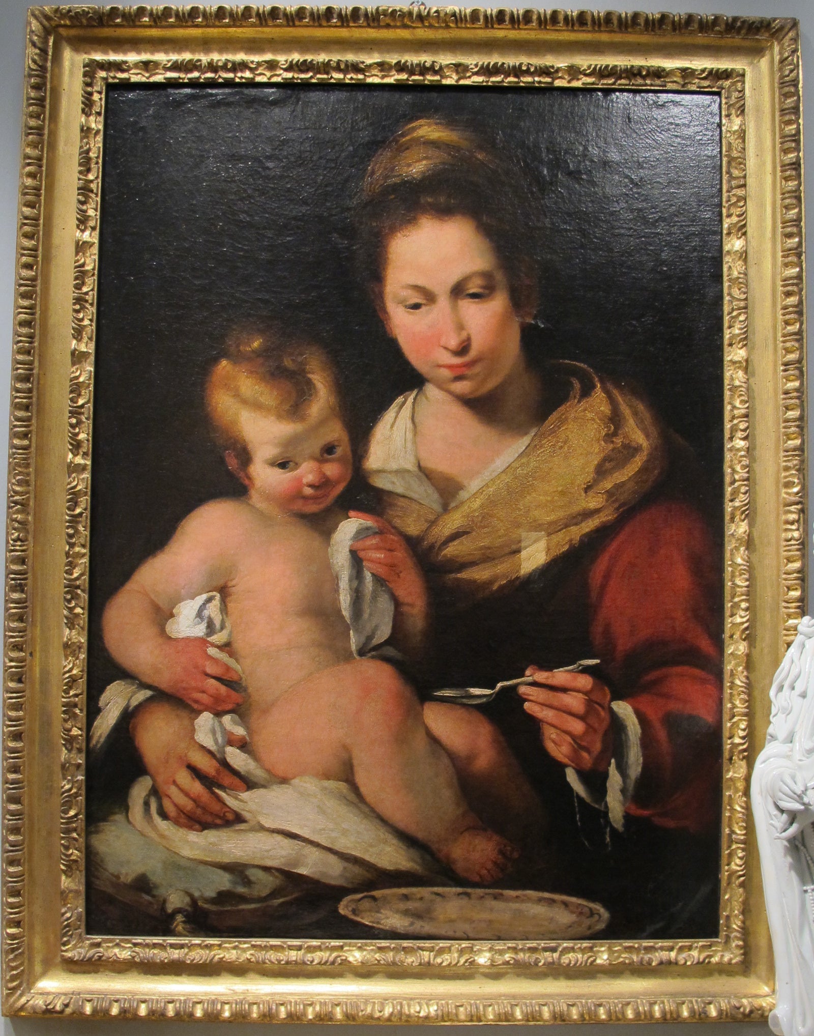 Madonna della pappa - Bernardo Strozzi image 1 reproduction artisanale de tableau