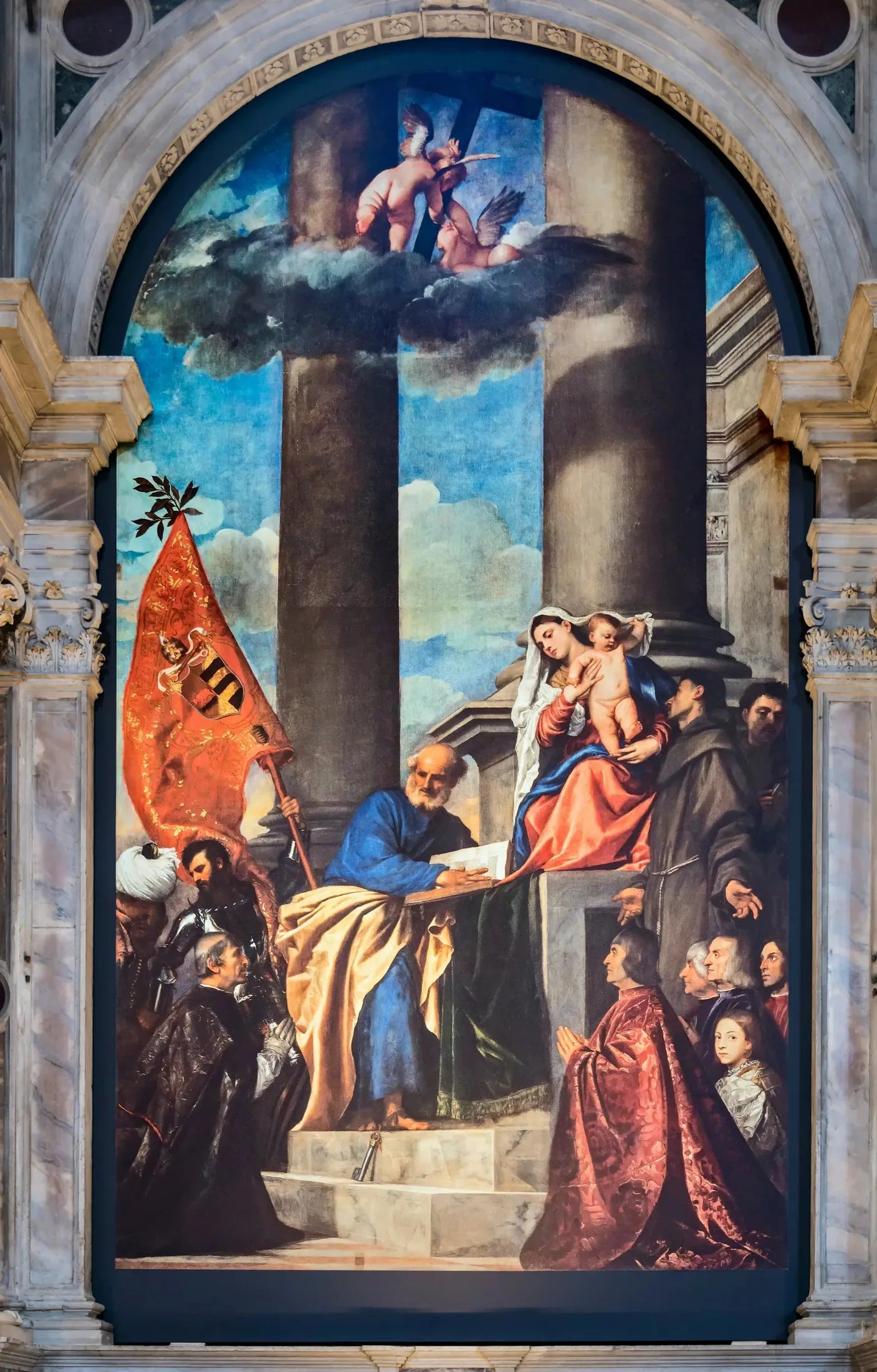 Madonna di Ca' Pesaro - Titian image 1 copie de tableau peinte à la main