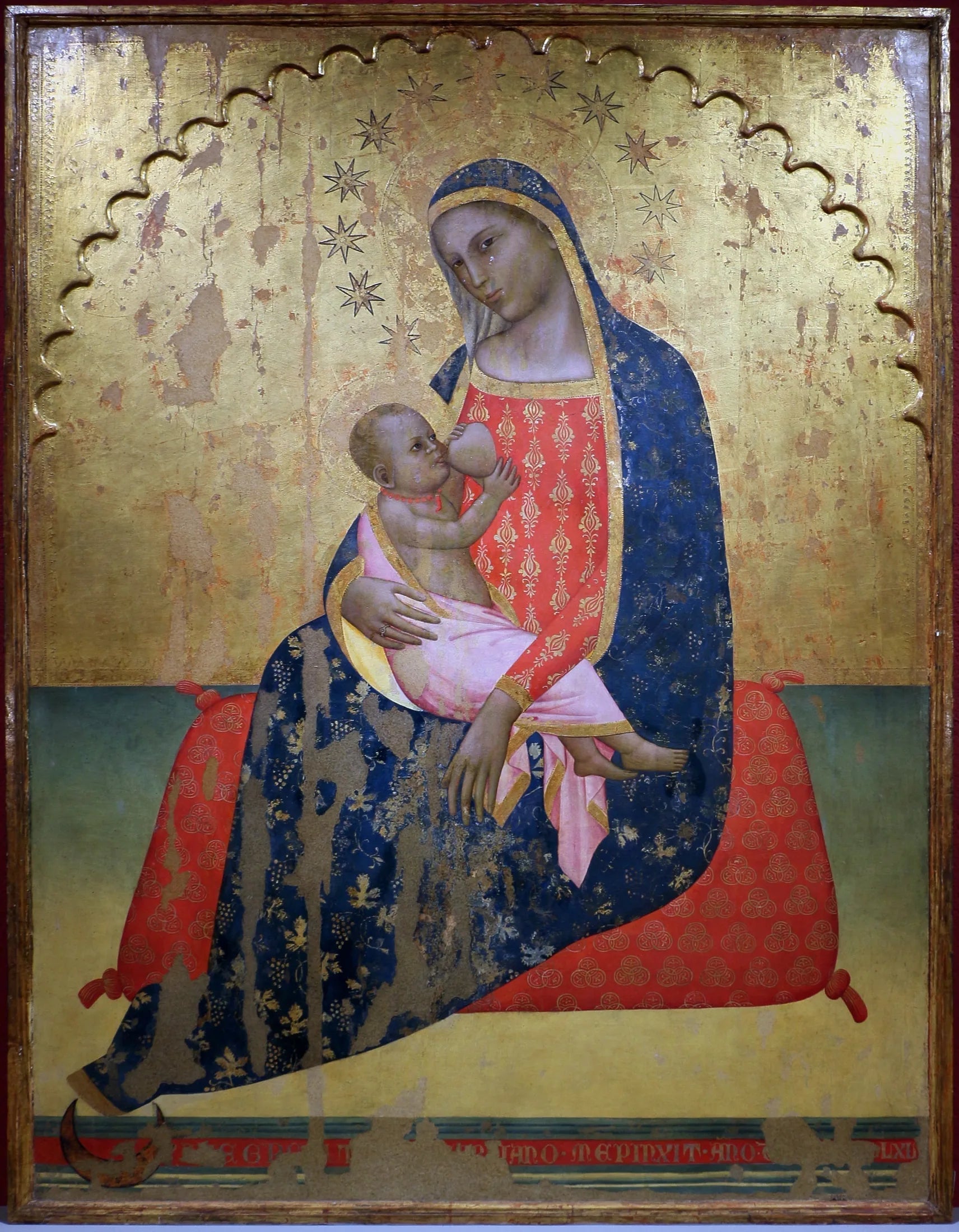 Madonna of Humility - Allegretto Nuzi image 1 copie peinte à la main à l’huile