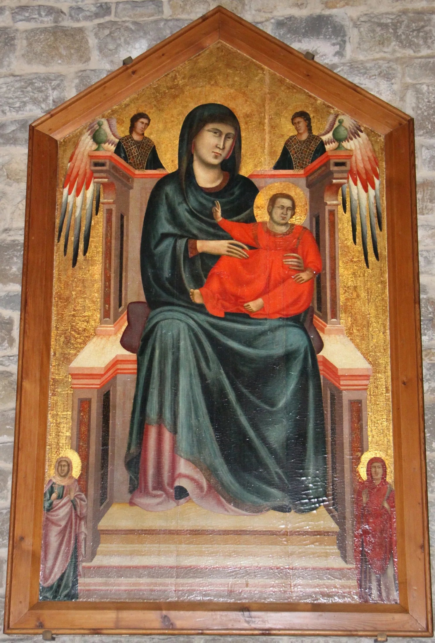 Maesta avec des anges et des saints - Master of Saint Cecilia image 1 reproduction de peinture à l’huile