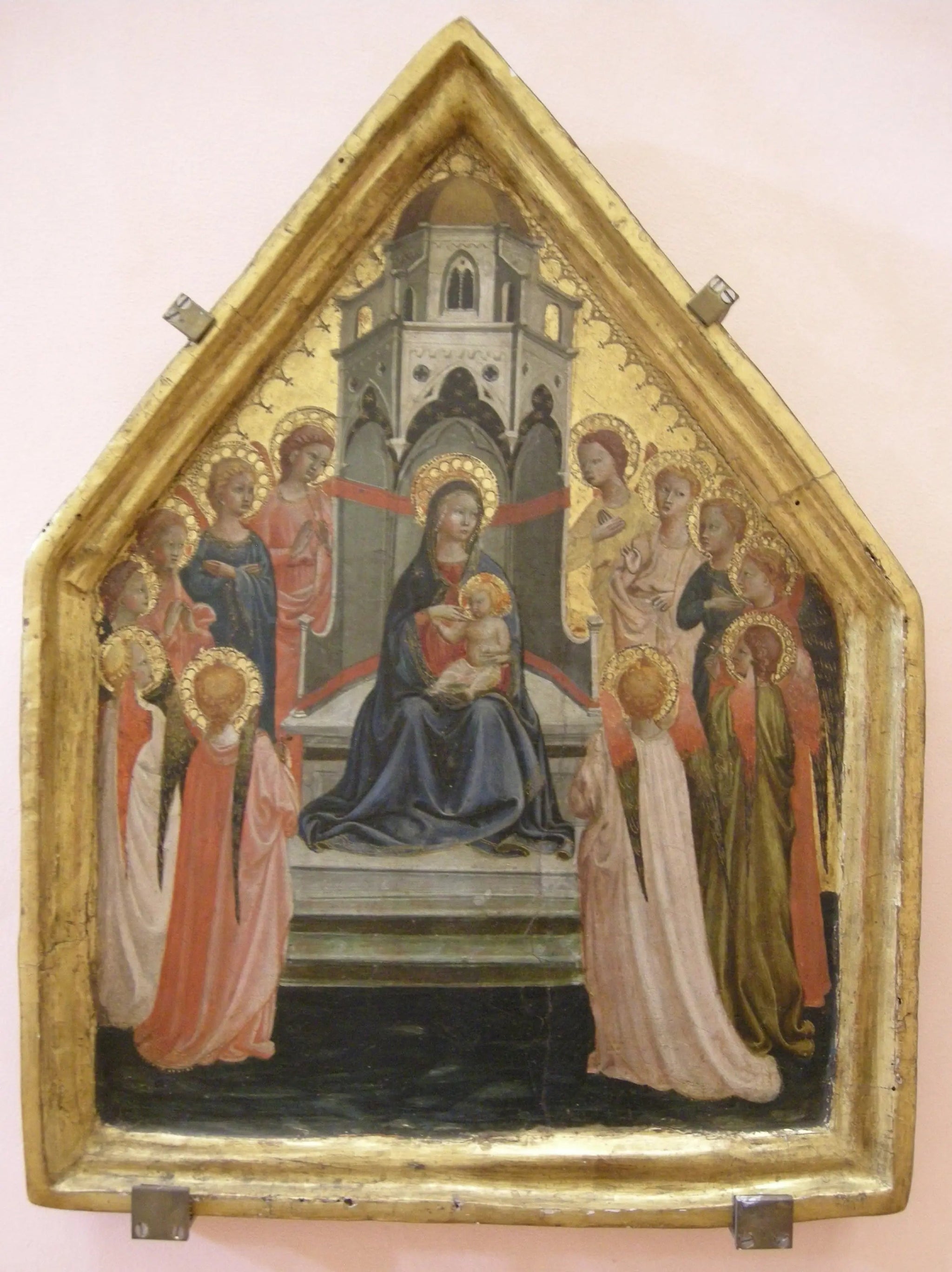 Maesta avec douze anges - Fra Angelico image 1 copie de tableau peinte à la main