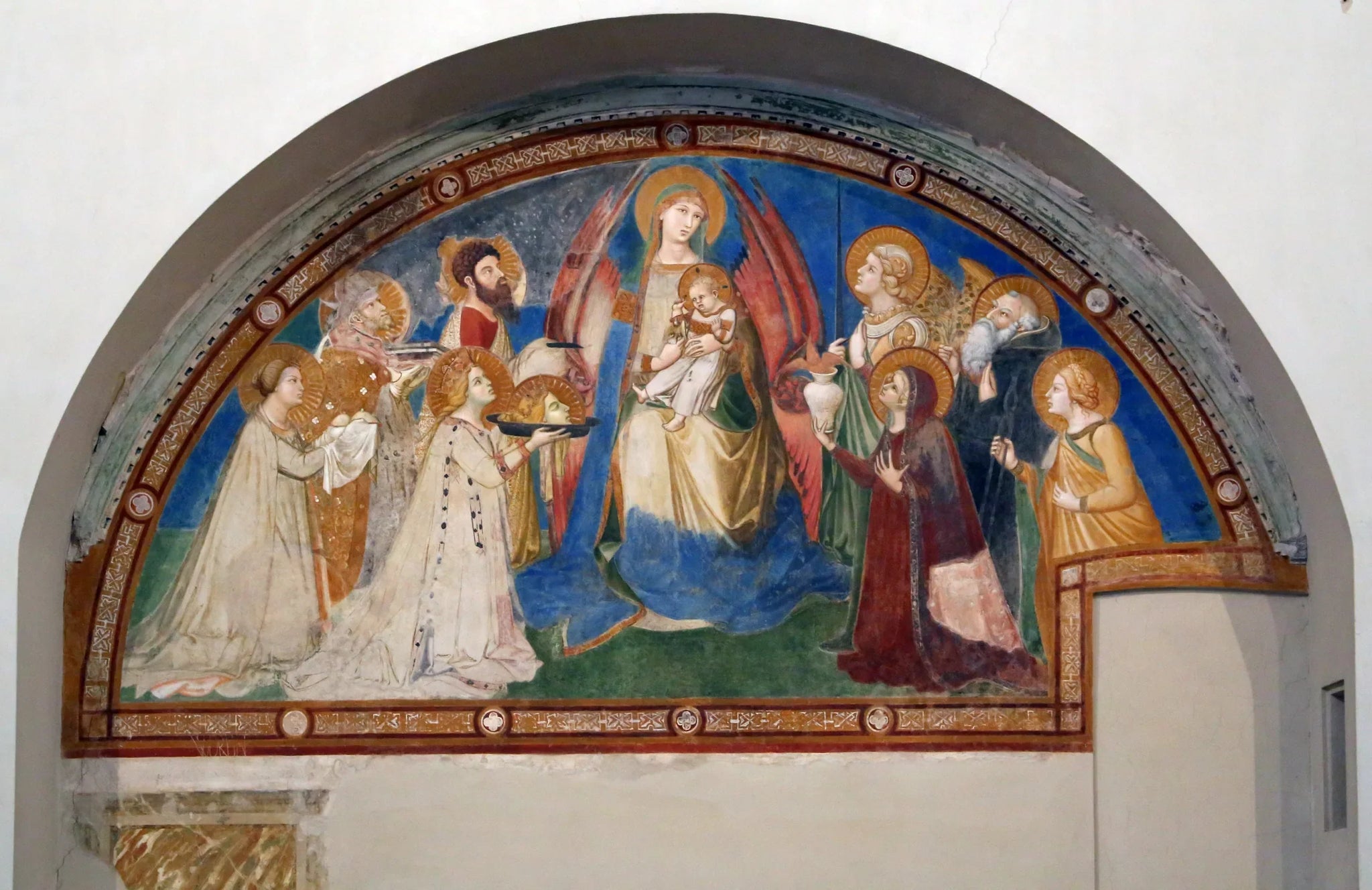 Maestà de Sant'Agostino - Ambrogio Lorenzetti image 1 reproduction d’œuvre d’art à l’huile
