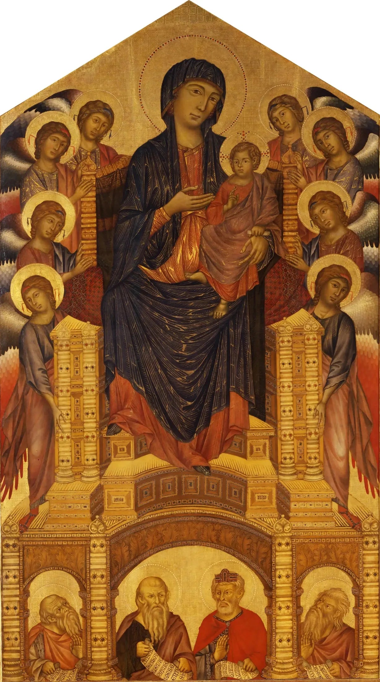 Maestà di Santa Trinita - Cimabue image 1 copie peinte à la main à l’huile