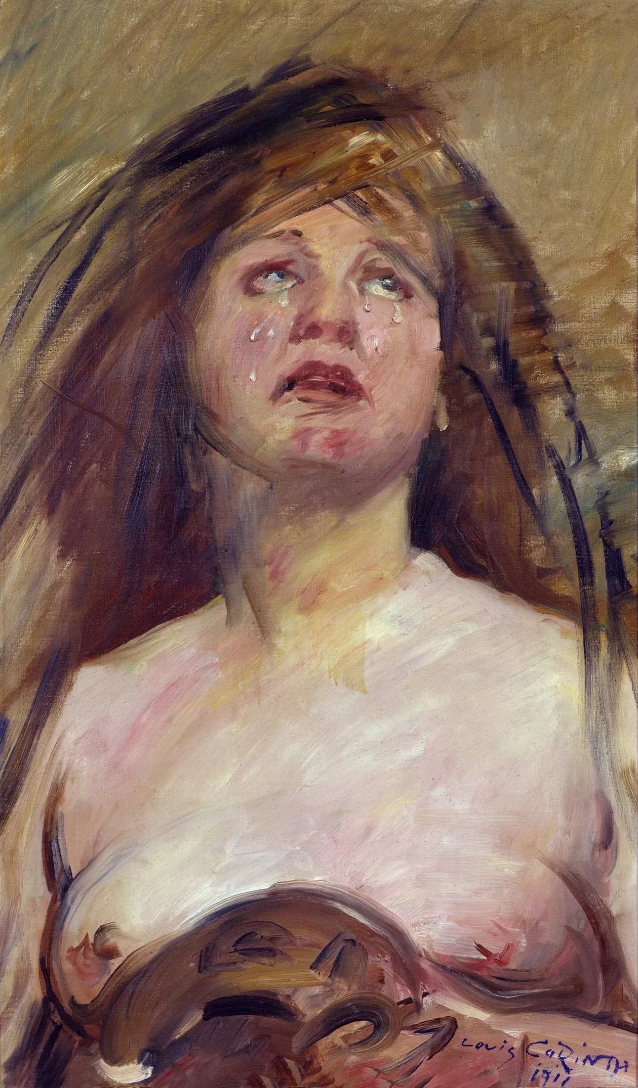 Magdalena en pleurs - Lovis Corinth image 1 copie peinte à la main à l’huile