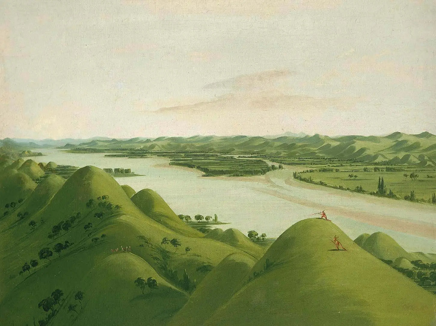 Magnifiques prairies au-dessus des Poncas, à 1 050 milles au-dessus de Saint-Louis - George Catlin image 1 reproduction d’œuvre d’art à l’huile