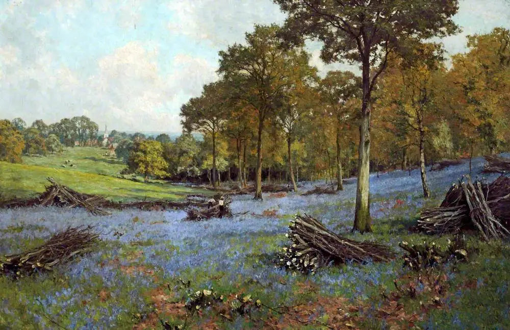 Mai dans les bois (Mitcham, Surrey) - Edward Wilkins Waite image 1 copie de tableau peinte à la main