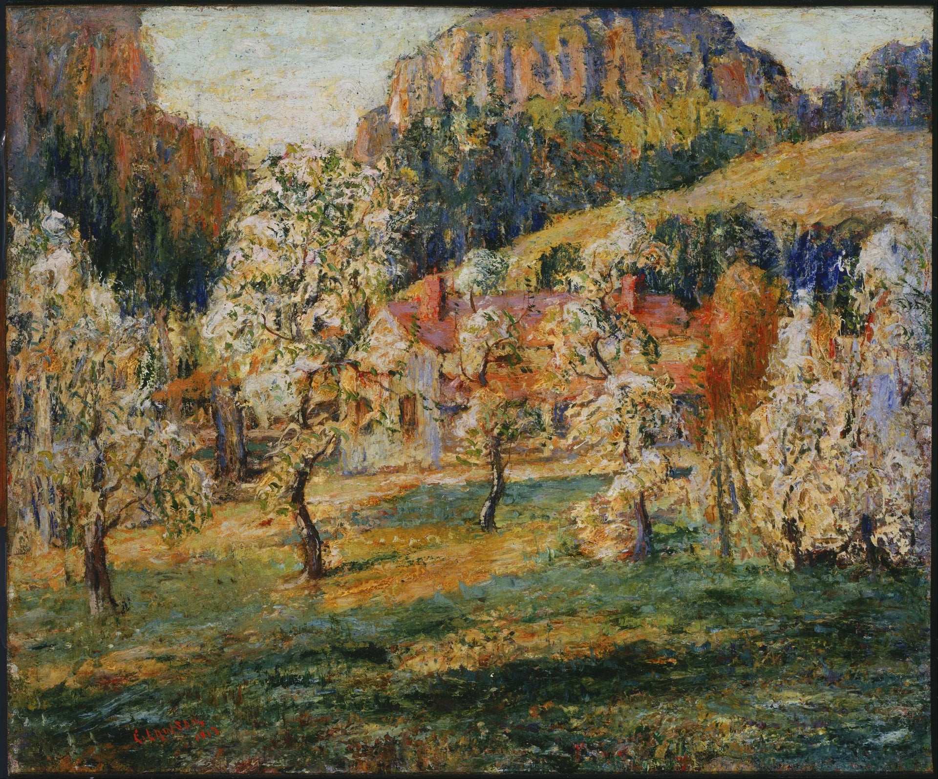 Mai en montagne - Ernest Lawson image 1 copie de tableau peinte à la main