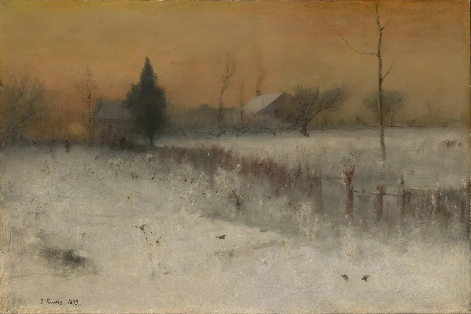 Maison à Montclair - George Inness image 1 reproduction d’œuvre d’art à l’huile