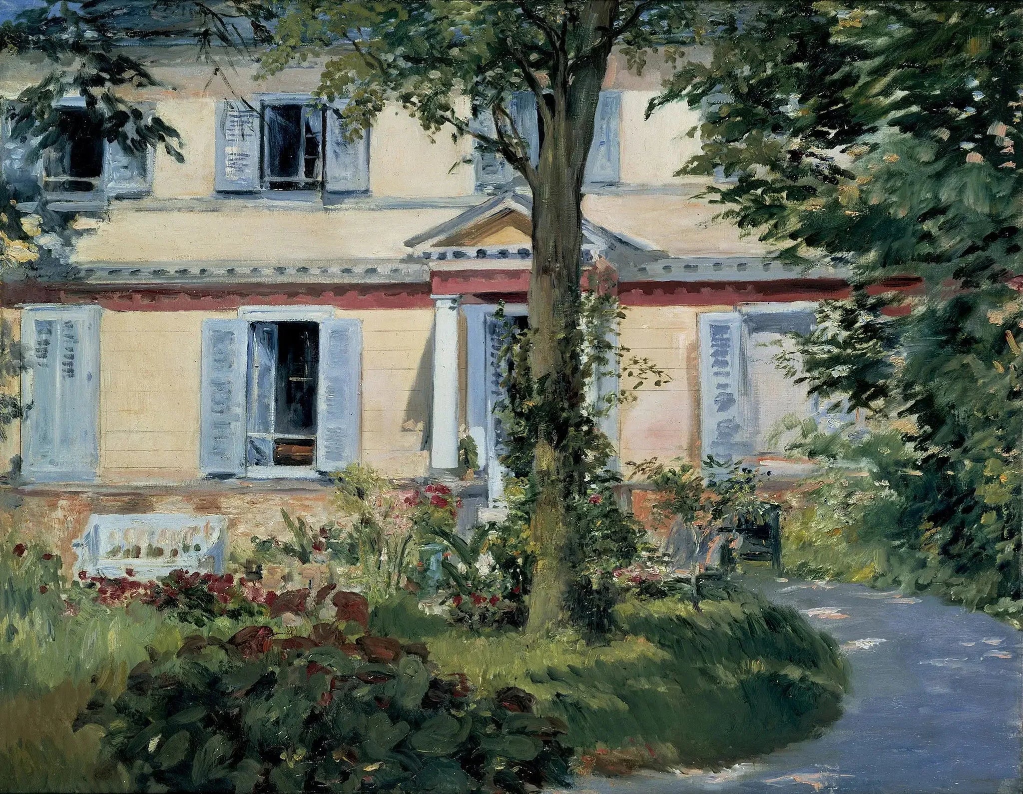 Maison à Rueil - Édouard Manet image 1 reproduction réalisée par Alpha Reproduction