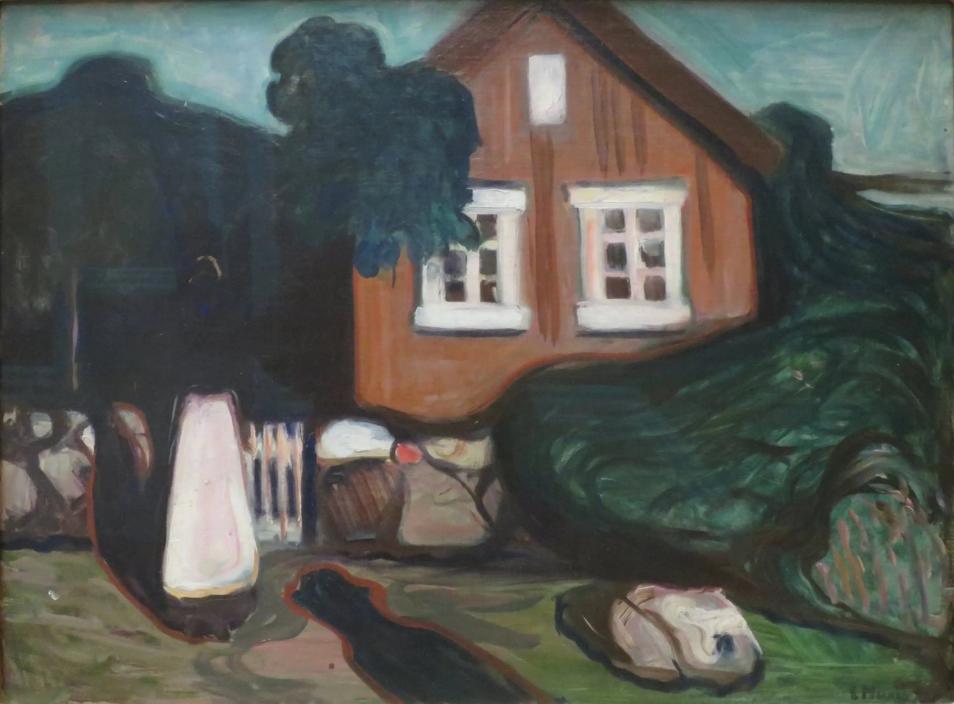 maison au clair de lune - Edvard Munch image 1 tableau peint à l’huile sur toile