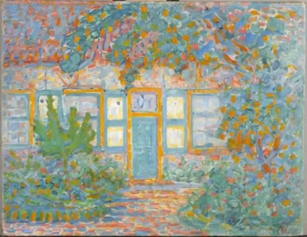 Maison au soleil - Piet Mondrian image 1 copie de tableau peinte à la main