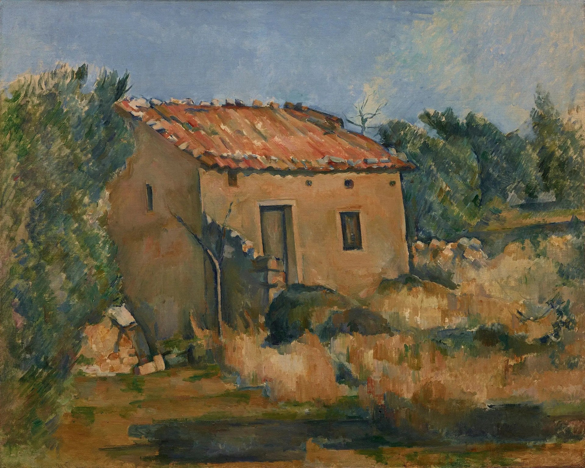 Maison dans la campagne aixoise - Paul Cézanne image 1 reproduction artisanale de tableau