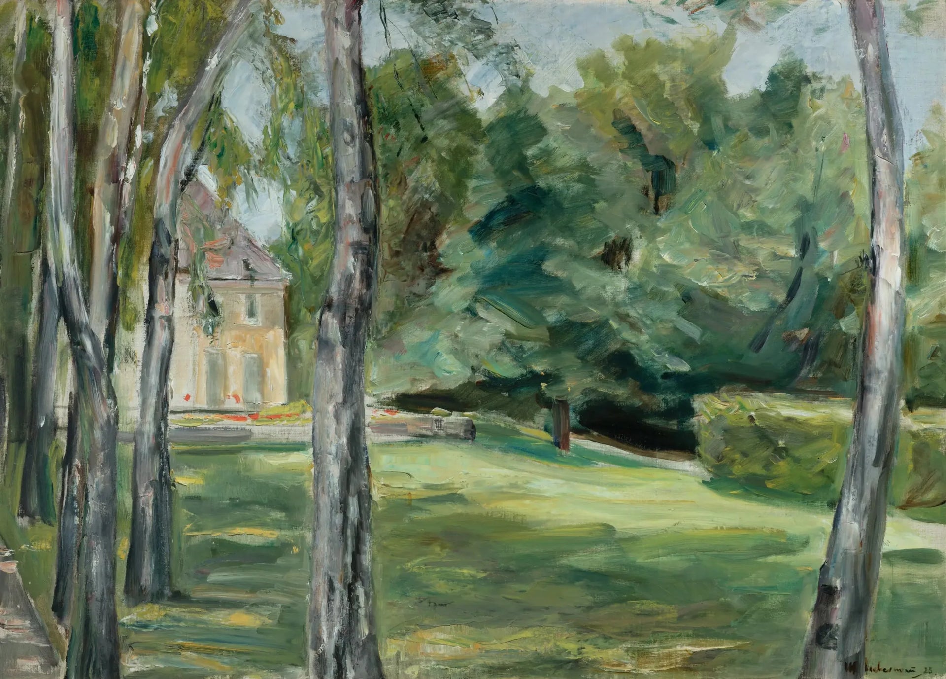 Maison dans le jardin (Dům v zahradě) - Max Liebermann image 1 reproduction artisanale de tableau