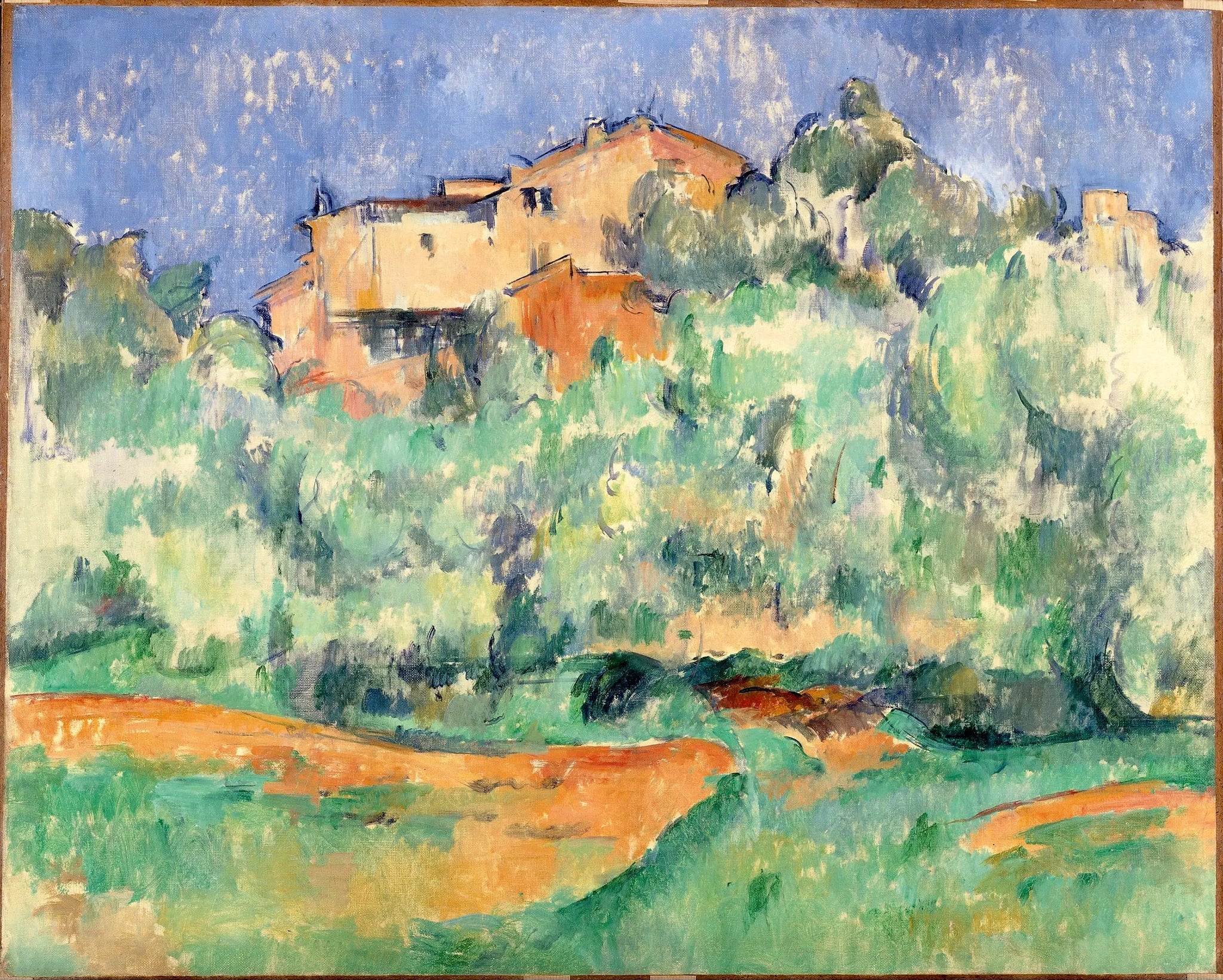 Maison de Bellevue et pigeonnier - Paul Cézanne image 1 copie peinte à la main à l’huile