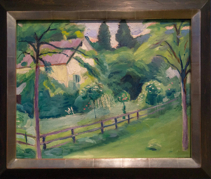 Maison de campagne avec jardin - August Macke