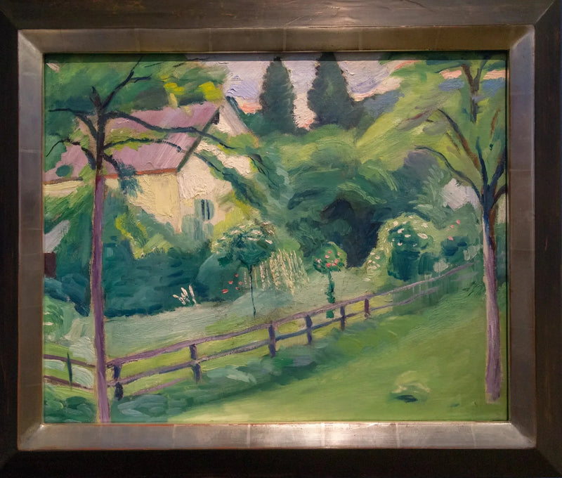 Maison de campagne avec jardin - August Macke