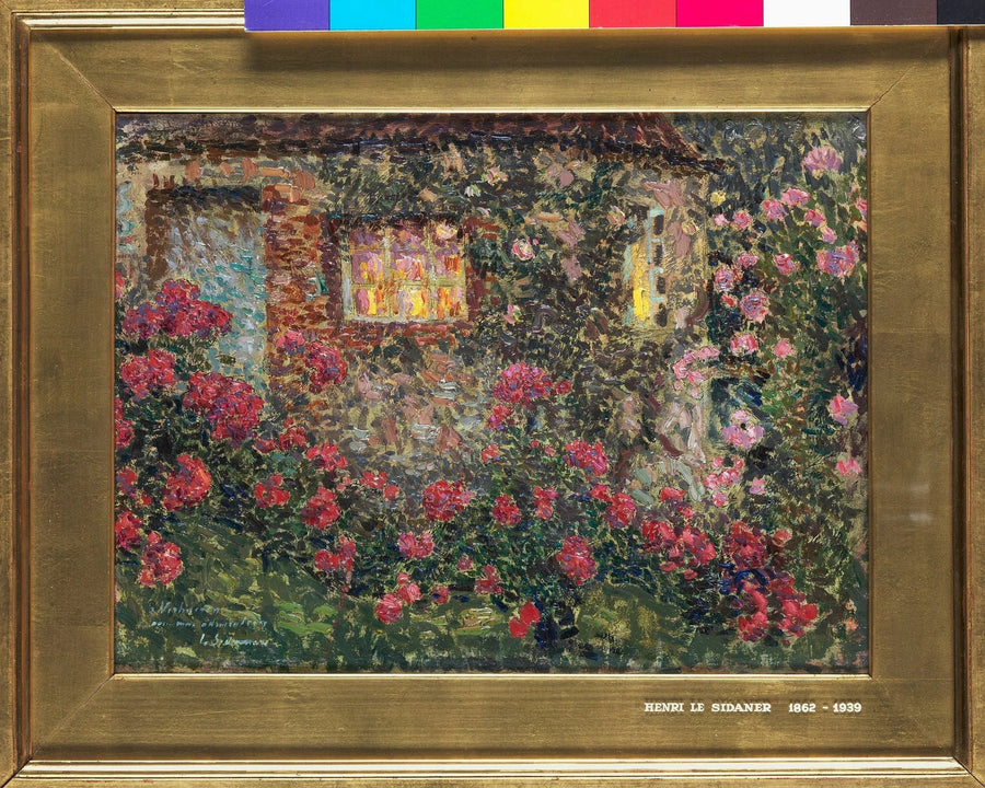 Maison de campagne parmi les roses - Henri Le Sidaner