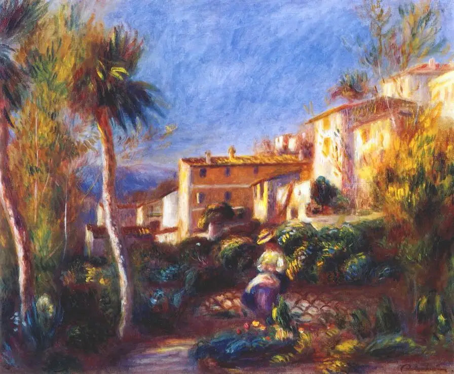 Maison de la Poste à Cagnes - Pierre-Auguste Renoir image 1 tableau peint à l’huile sur toile