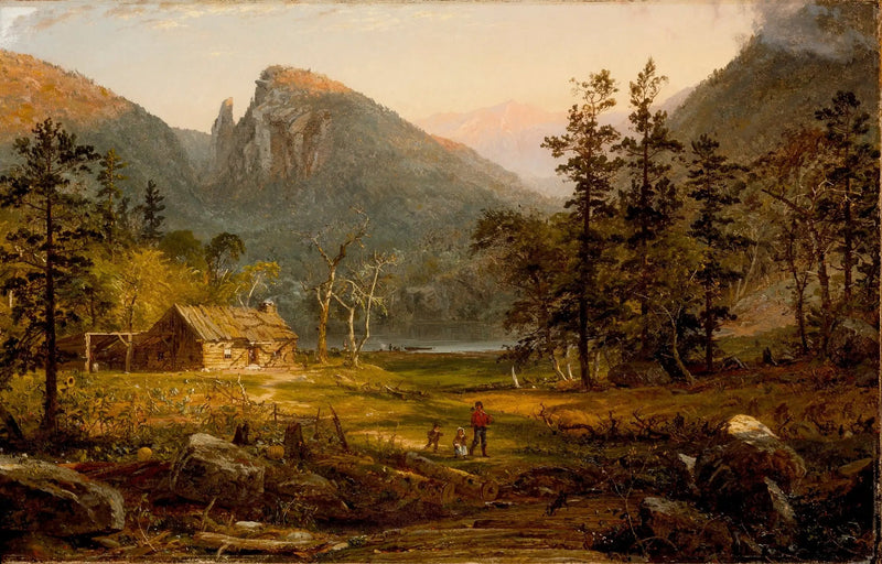 Maison du pionnier, Eagle Cliff, Montagnes Blanches - Jasper Francis Cropsey