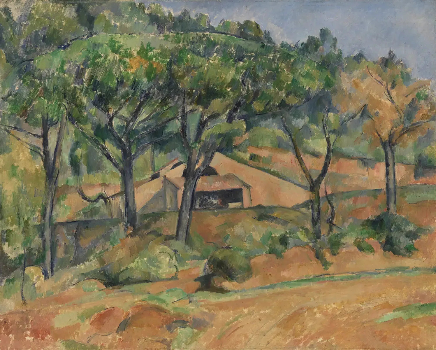 Maison en Provence - Paul Cézanne image 1 reproduction de peinture à l’huile
